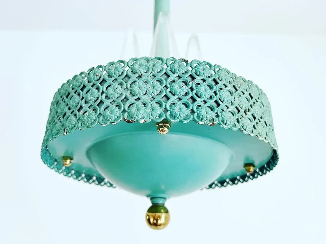 Turquoise Garden Pendant Chandelier - 5