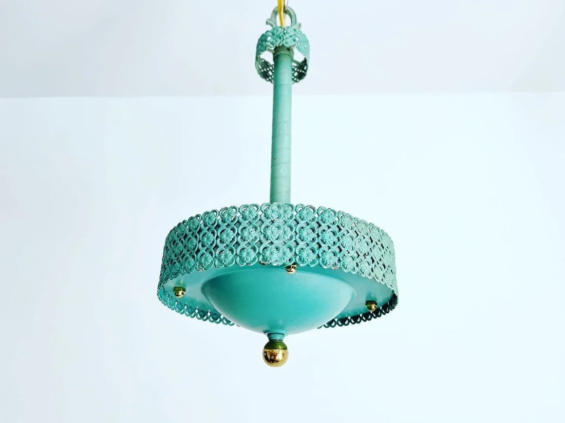 Turquoise Garden Pendant Chandelier - 7