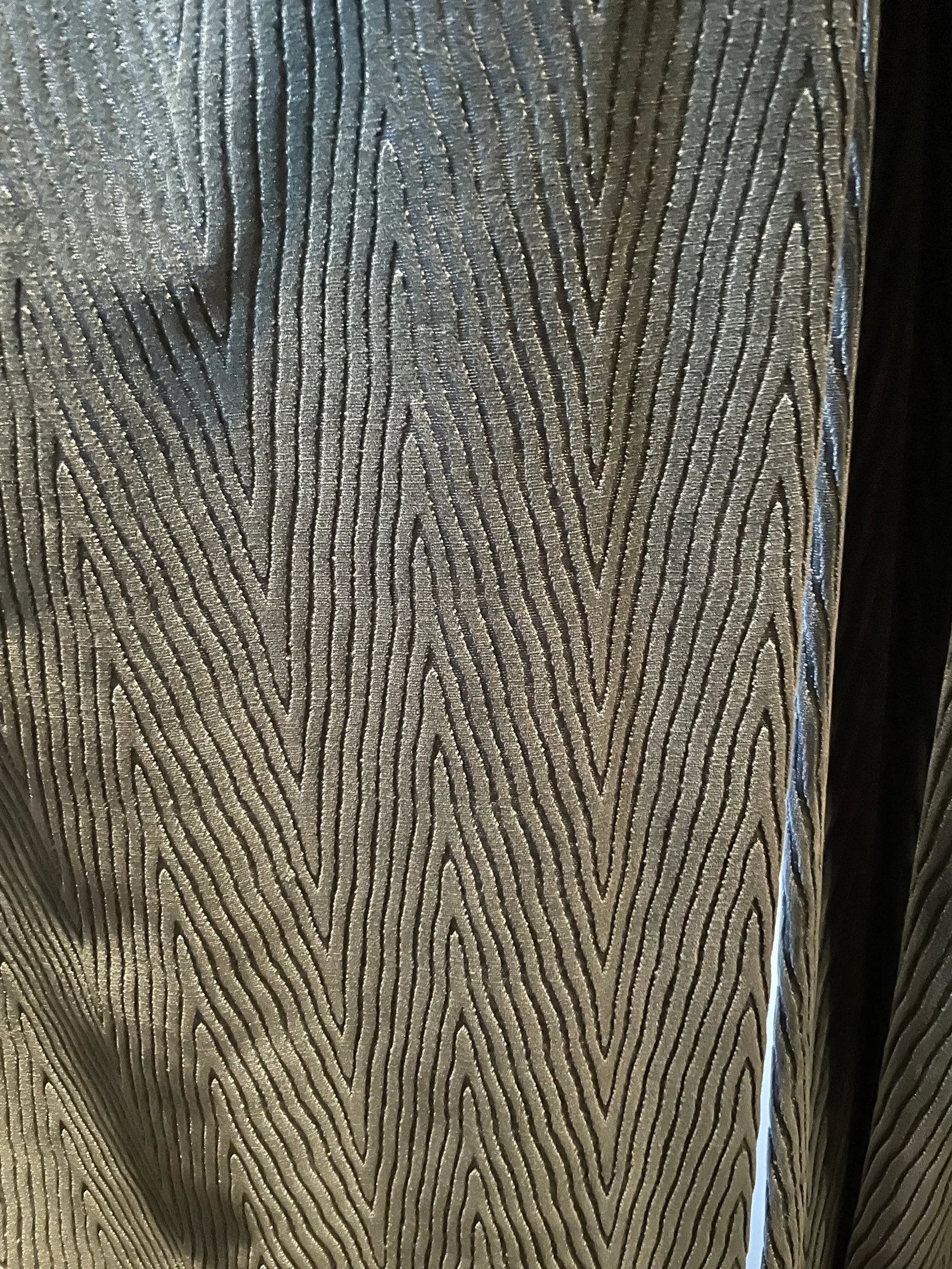 2000s Lee Jofa Velvet Drapes- Set of 2. Drapery/Curtains - 7