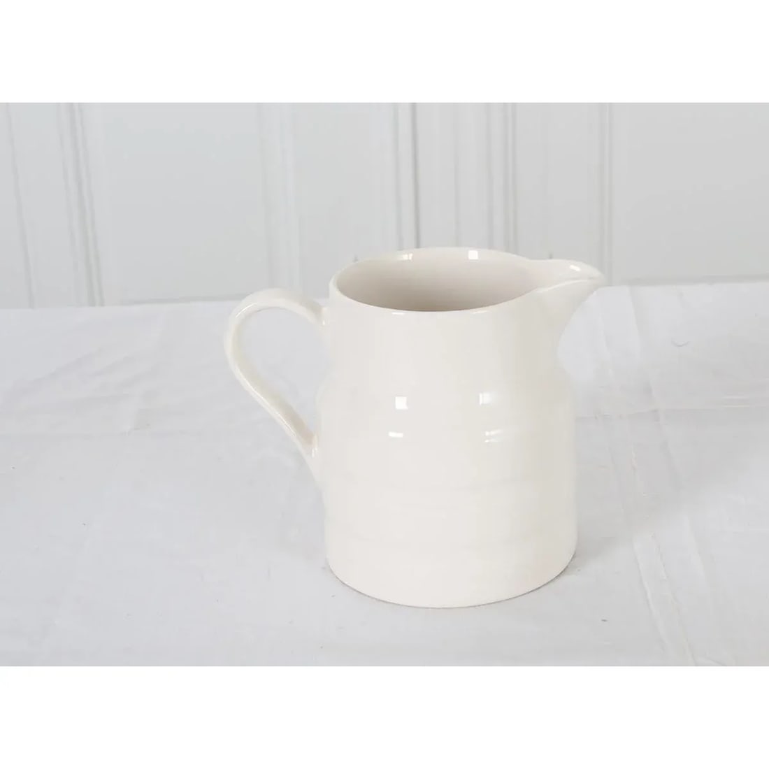 English Early 20th Century Ironstone Dairy Pitcher - 3