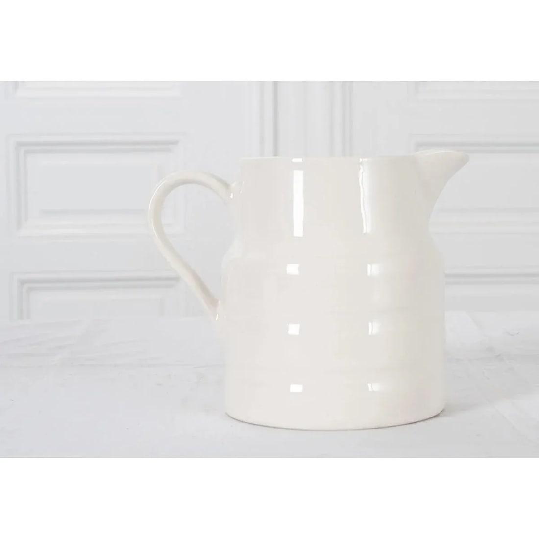 English Early 20th Century Ironstone Dairy Pitcher - 4
