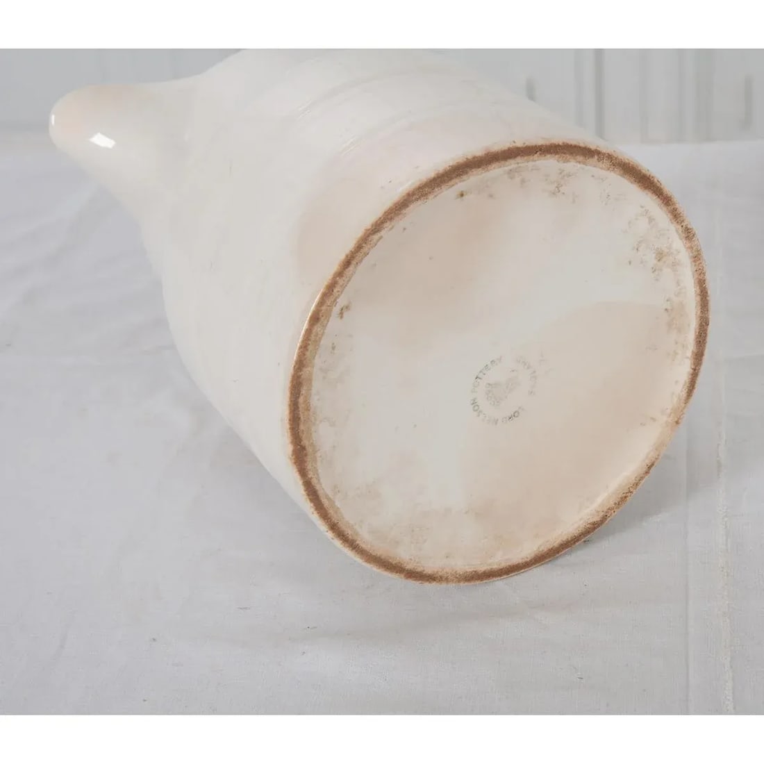 English Early 20th Century Ironstone Dairy Pitcher - 6