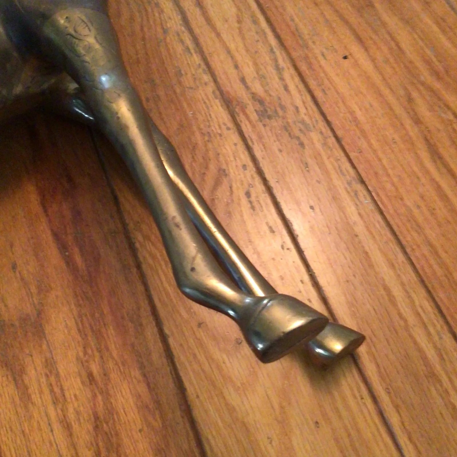 70's Brass Giraffe Large 32.5" - 11