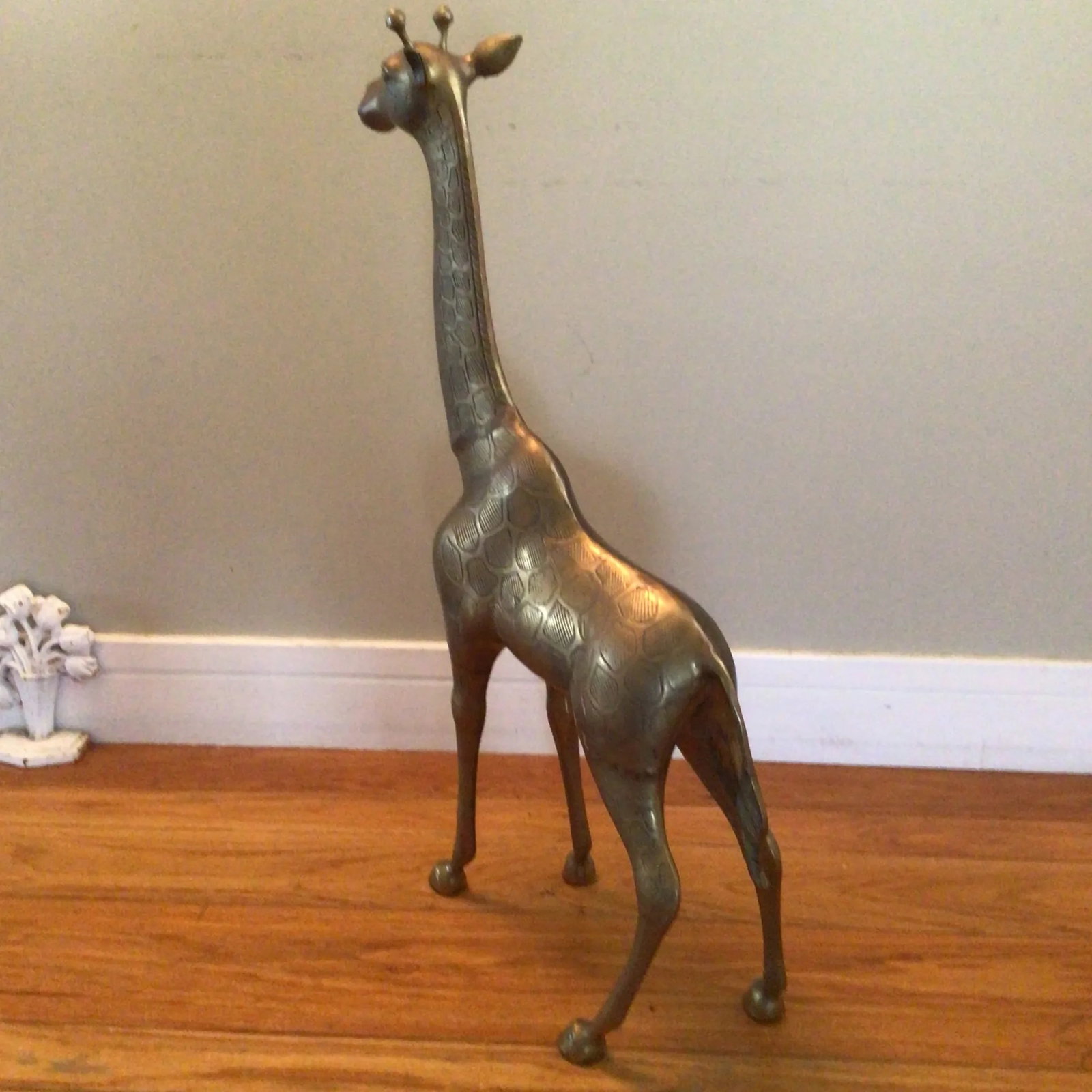 70's Brass Giraffe Large 32.5" - 6
