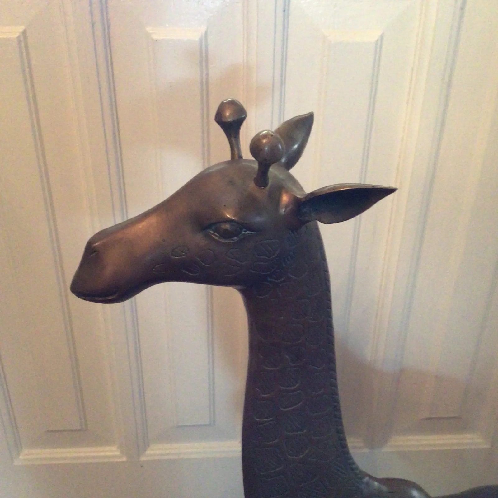 70's Brass Giraffe Large 32.5" - 7