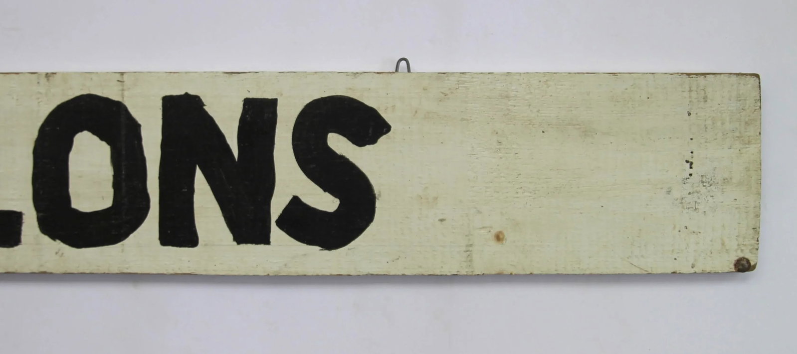 Vintage Black and White Melons Farm Stand Sign - 6
