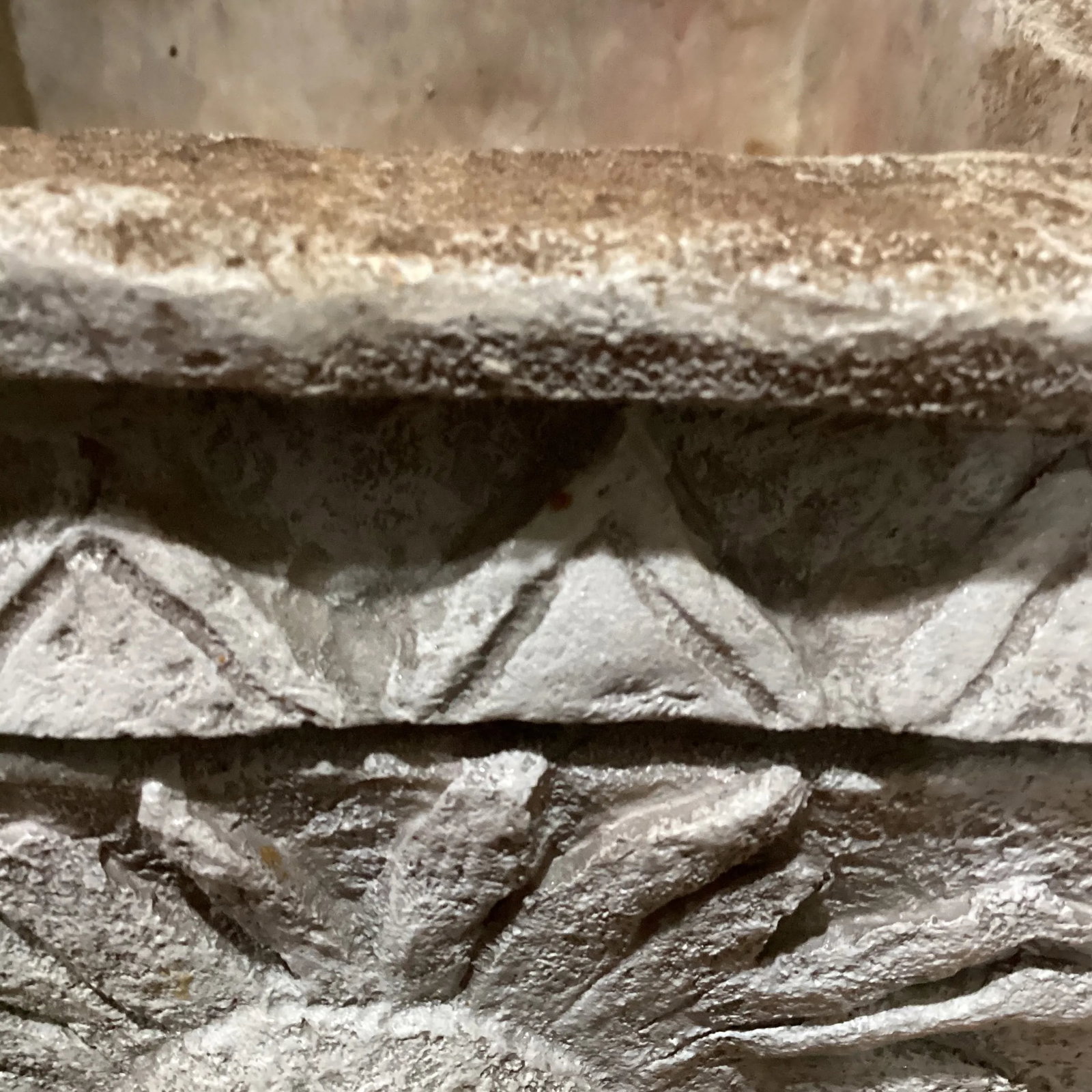 Antique Neoclassical Stone Garden Planter With Sun Face on All Four Sides - 11