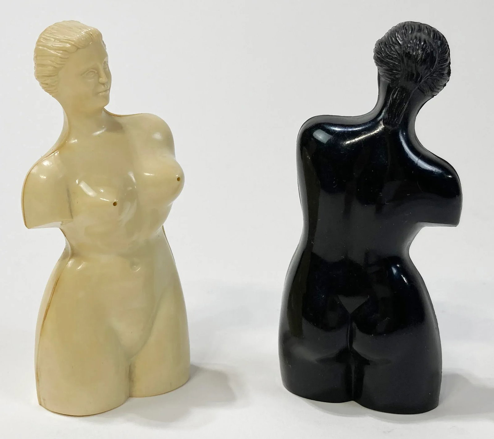 Vintage Resin Female Form Salt and Pepper Shakers, a Pair - 4