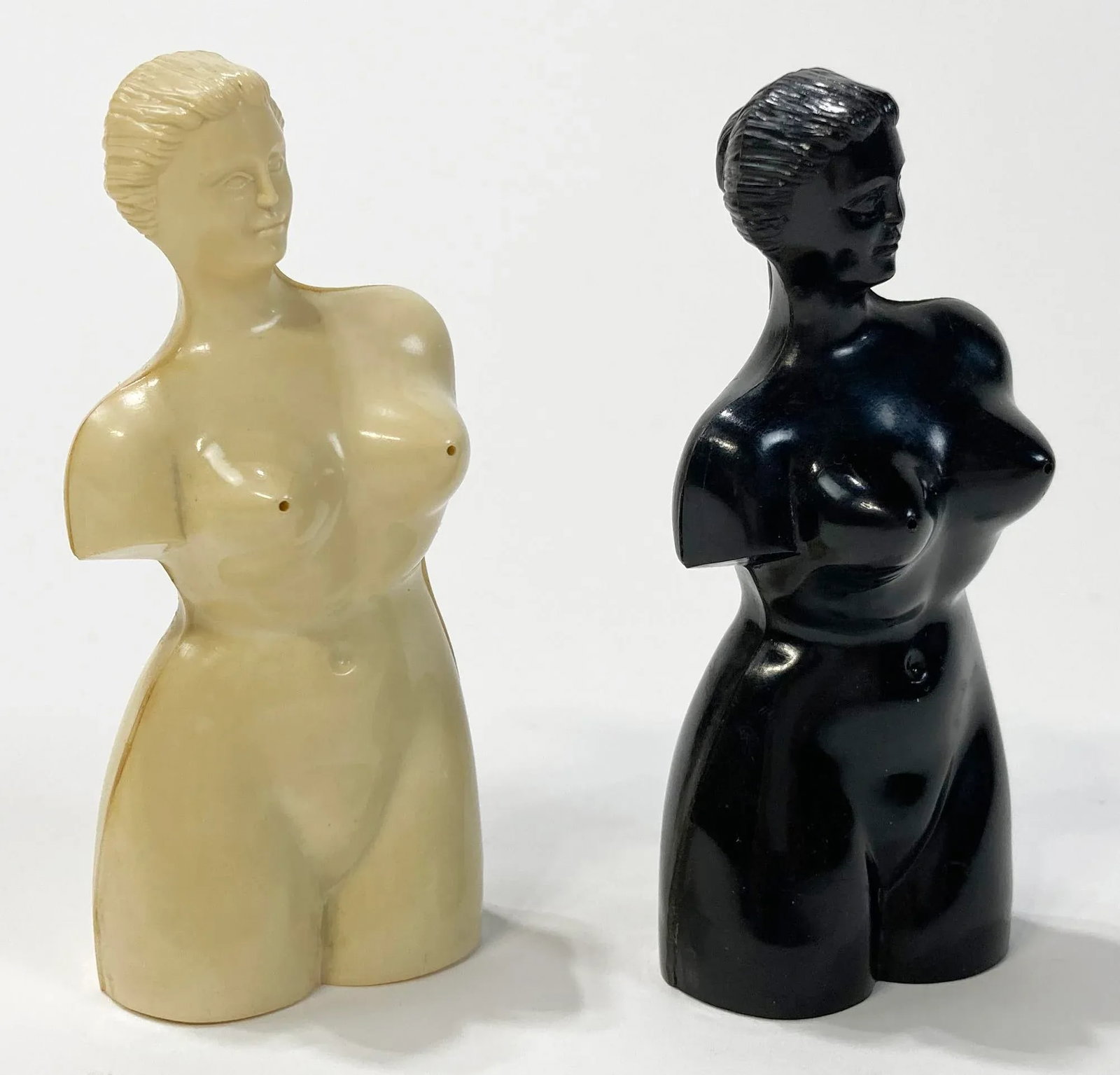 Vintage Resin Female Form Salt and Pepper Shakers, a Pair - 8
