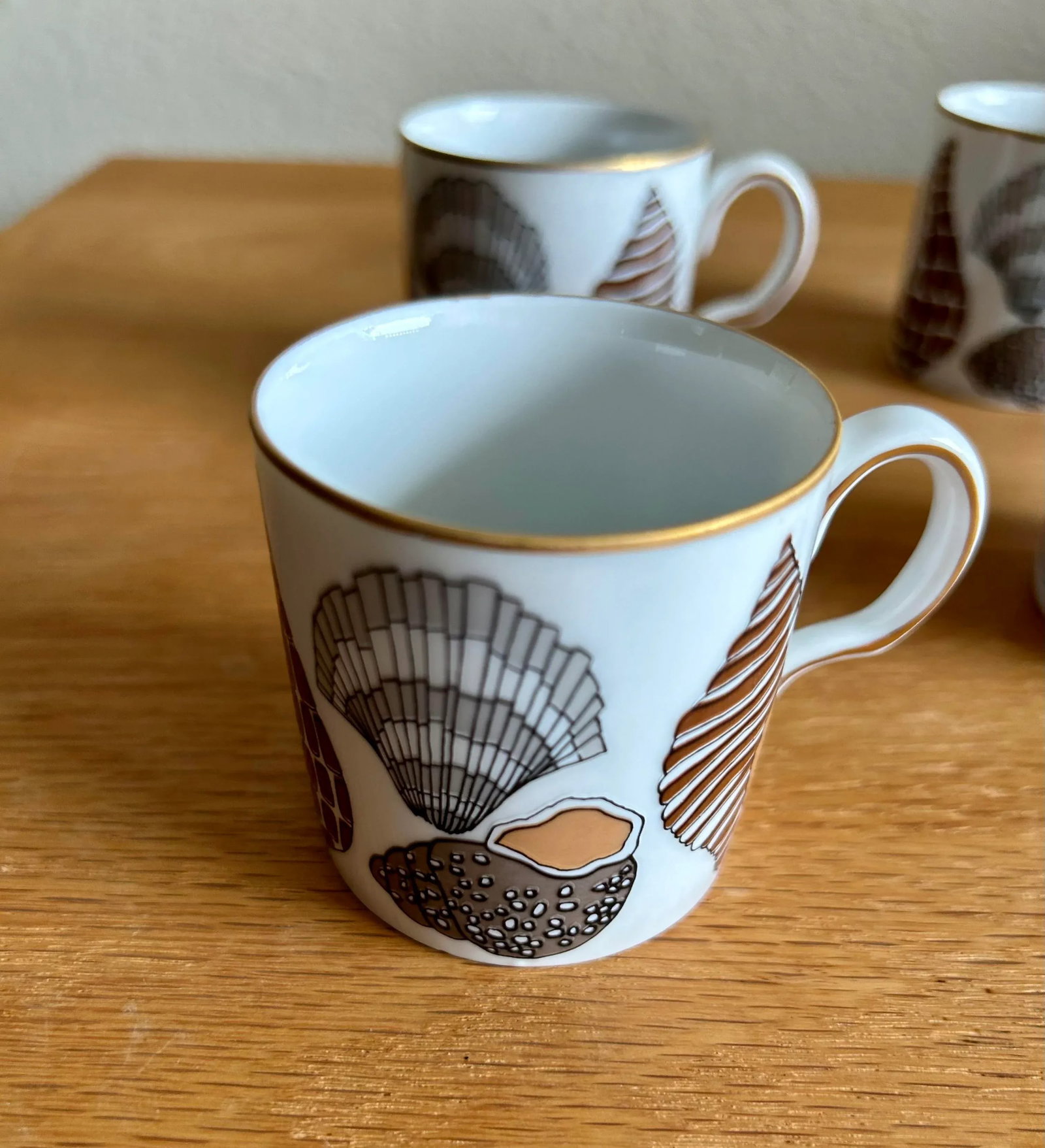 Neiman Marcus Fitz Floyd Beach Shell Espresso Cup - Set 8 - 7