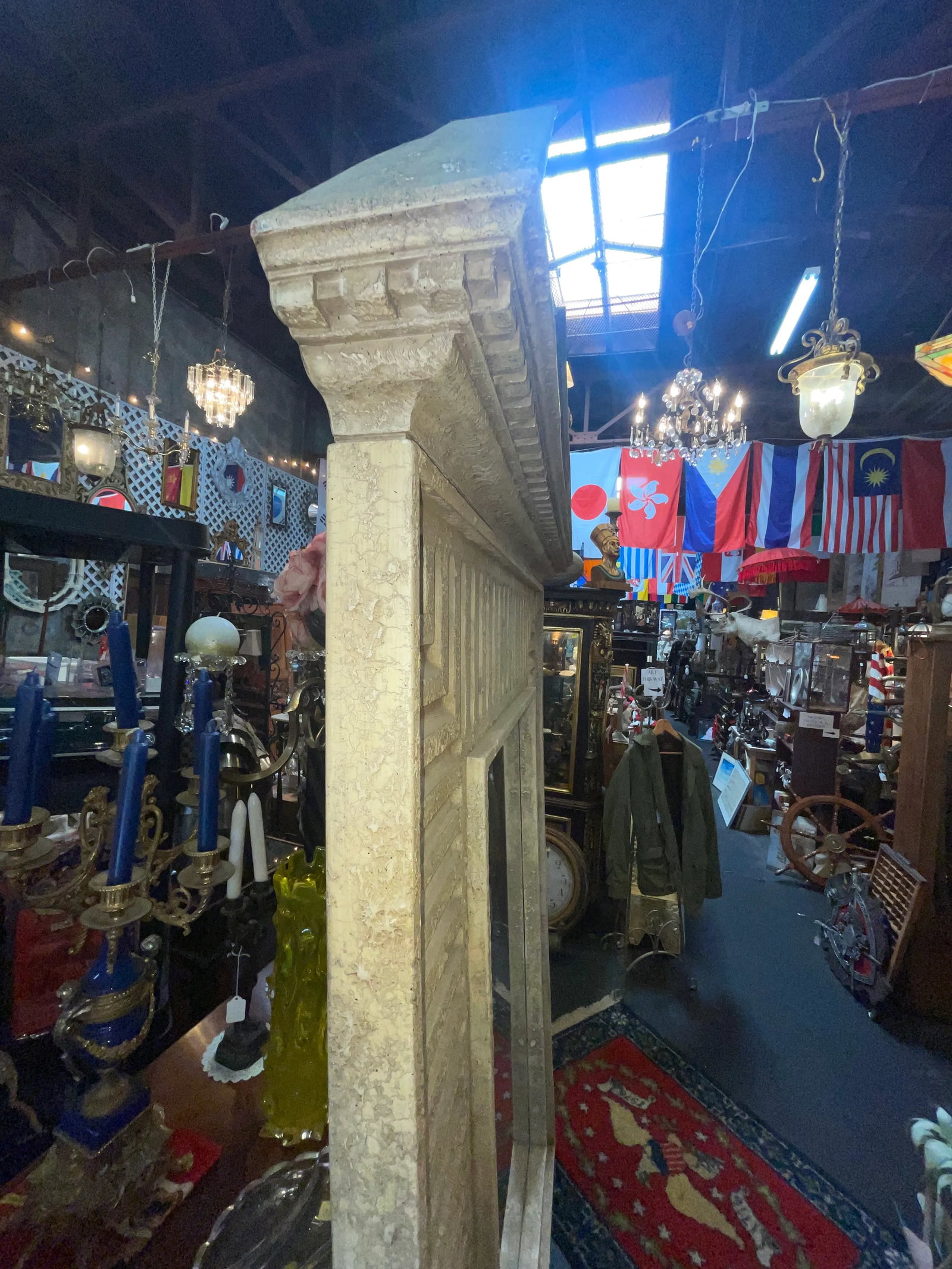 1990s Extra Large Ornate Mirror - 6