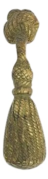 Mid-Century Italian Brass Tassel Bottle Opener: Italian brass tassel bottle opener. Made in Italy. Light tarnish. Condition: Alterations: Original Condition Unaltered Imperfections: Some Imperfections Condition Notes: Excellent - Minor wear