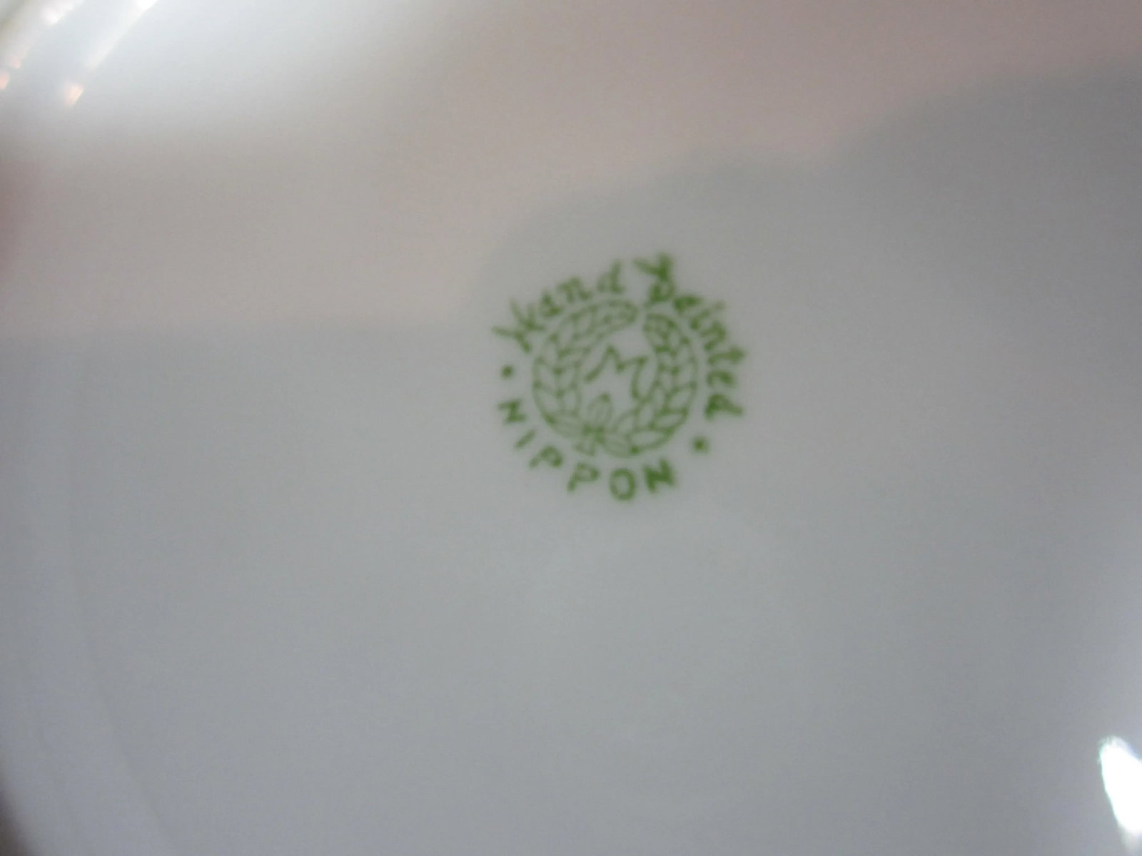 Nippon Floral Plates - A Pair - 5