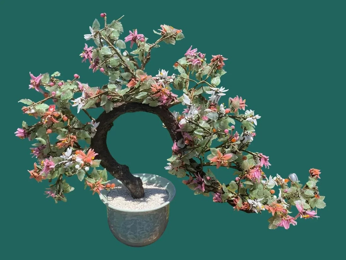 Vintage 1950s Jade Bonsai Tree - 2
