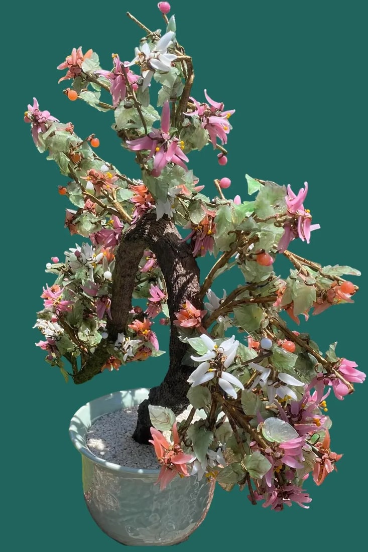 Vintage 1950s Jade Bonsai Tree - 3