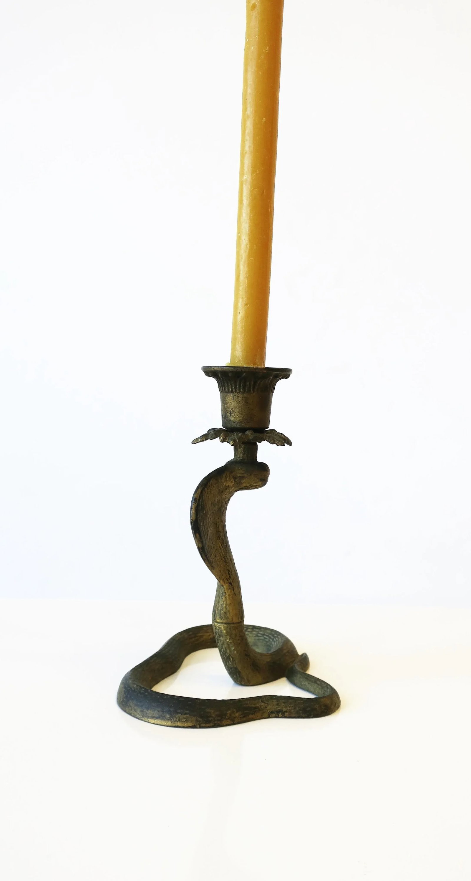 Cobra Snake Candlestick Holder, Circa Early 20th Century - 10