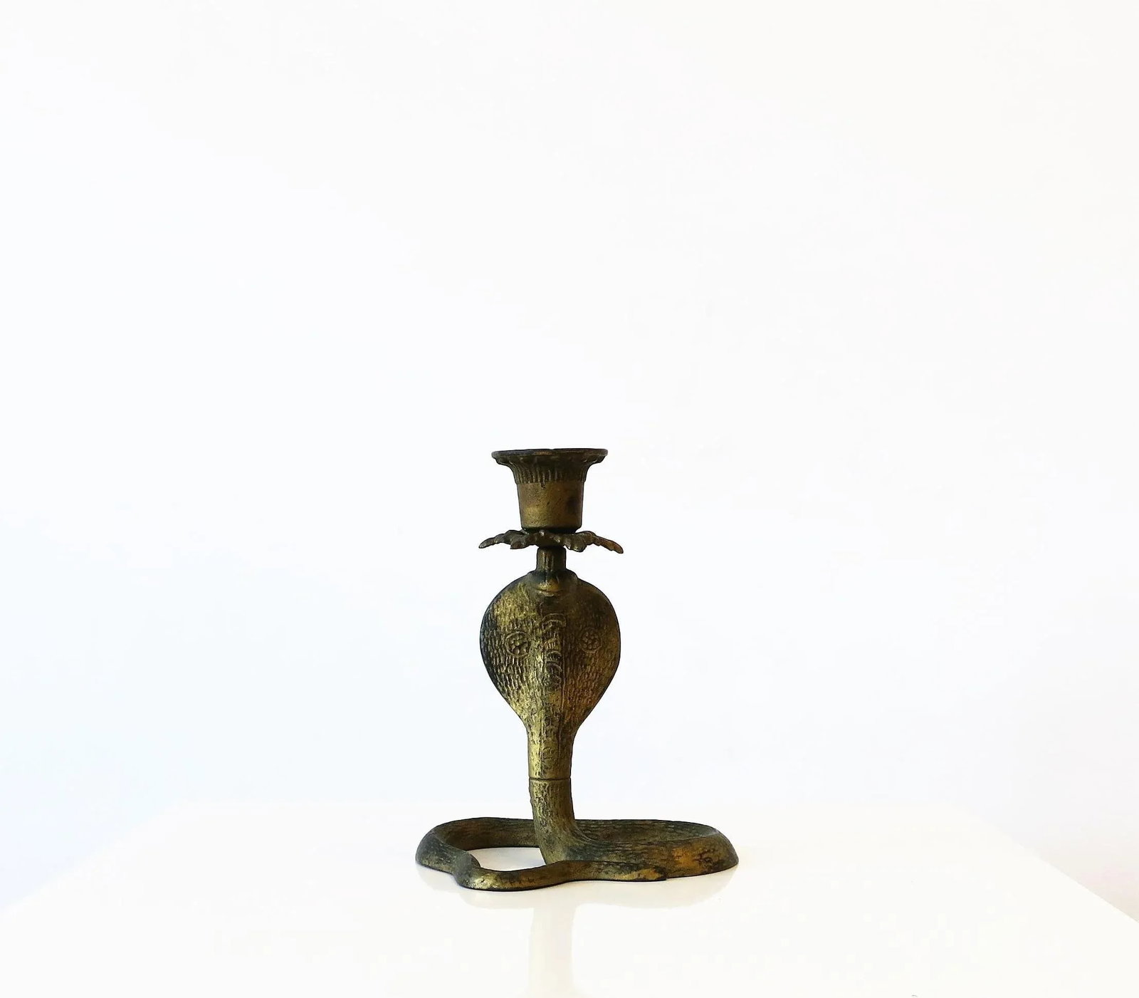 Cobra Snake Candlestick Holder, Circa Early 20th Century - 2