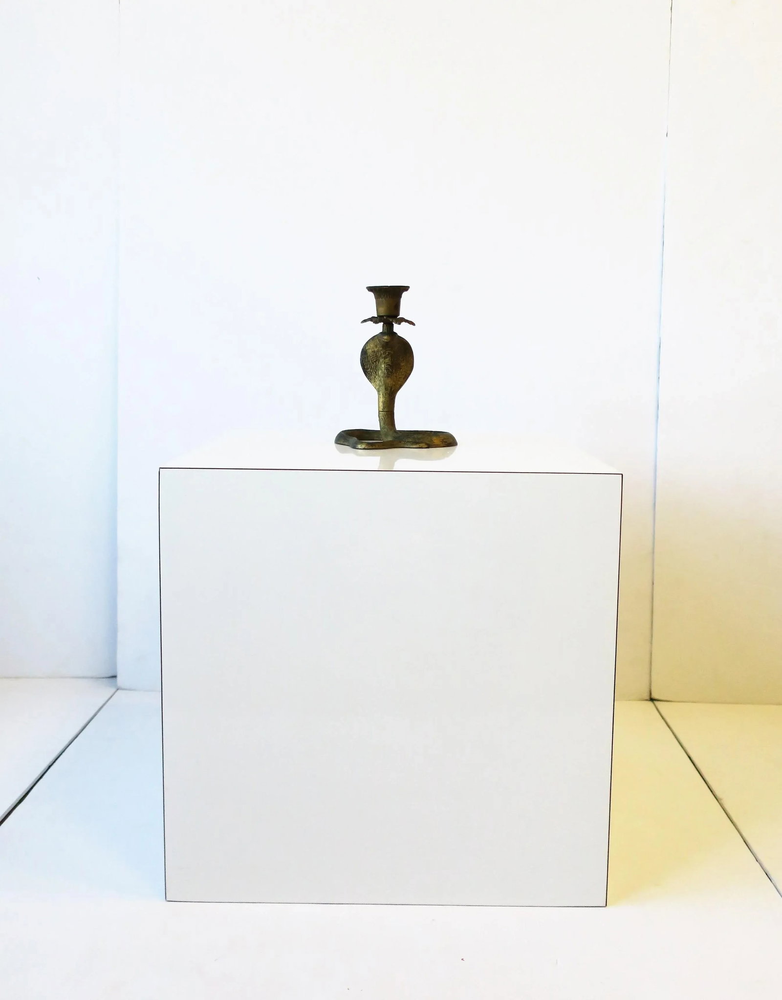 Cobra Snake Candlestick Holder, Circa Early 20th Century - 4