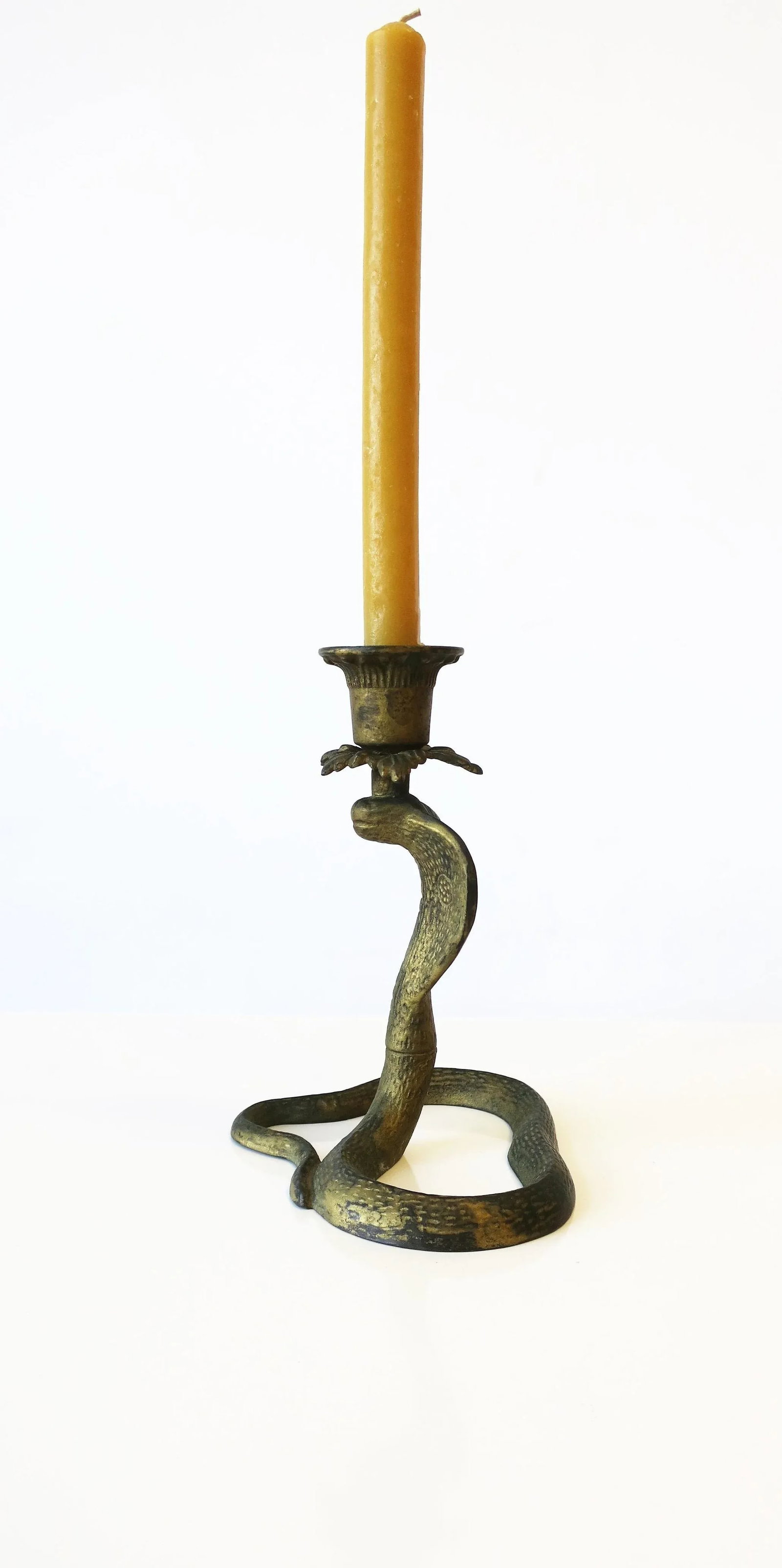 Cobra Snake Candlestick Holder, Circa Early 20th Century - 8