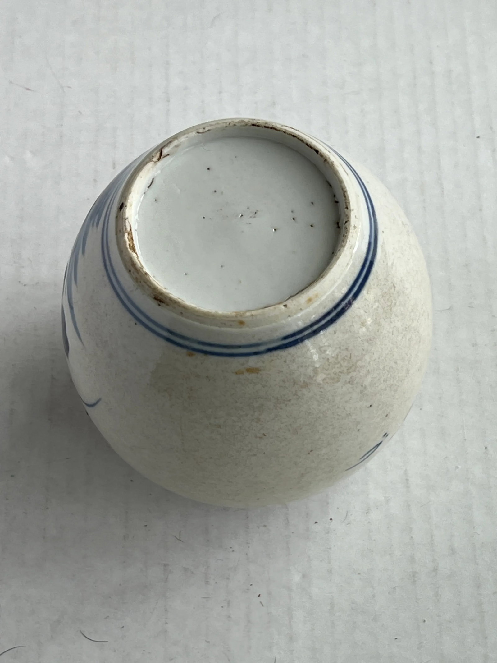 Blue and White Chinoiserie Vase - 2