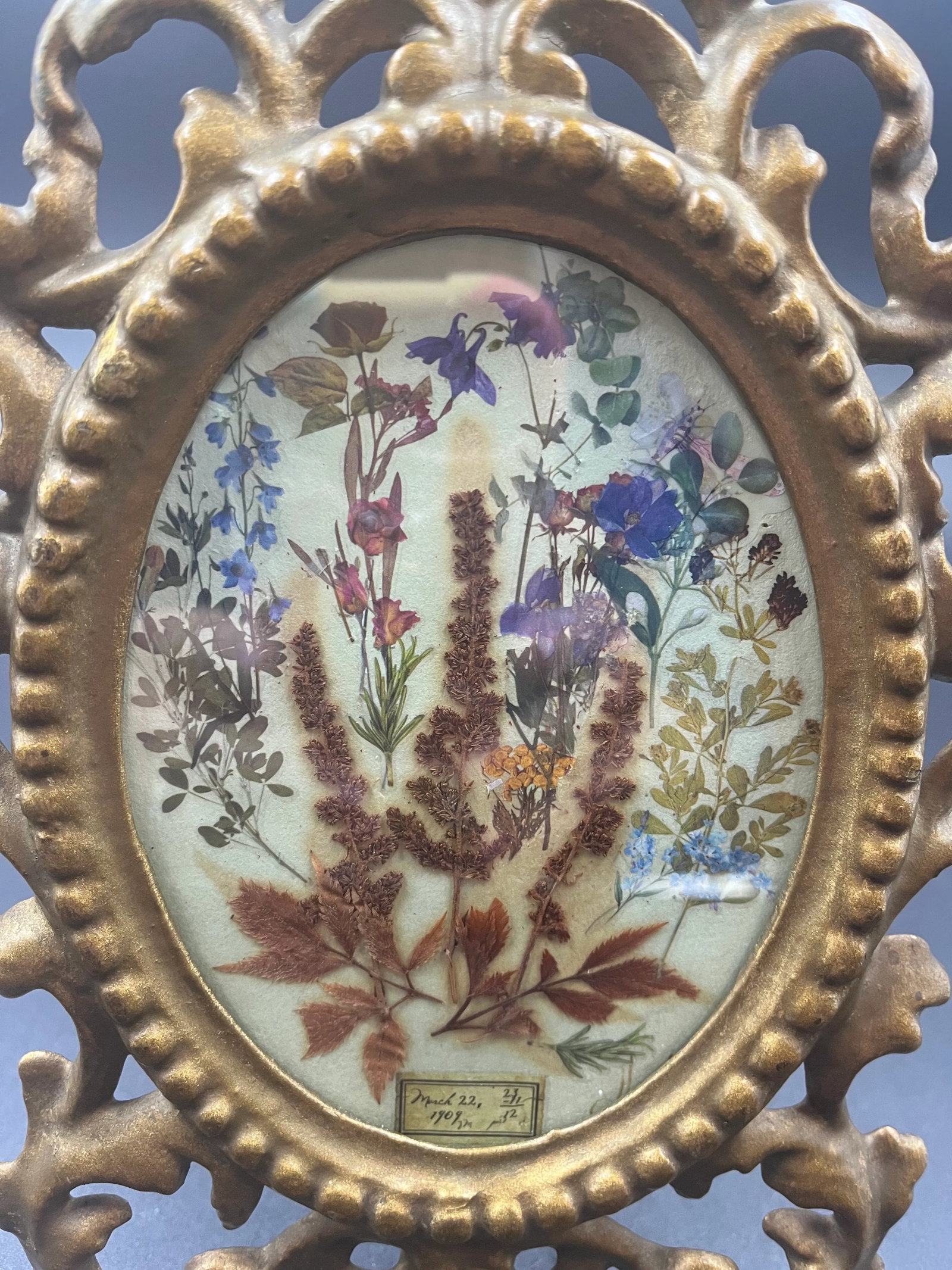 Vintage Brass Picture Frame - 2