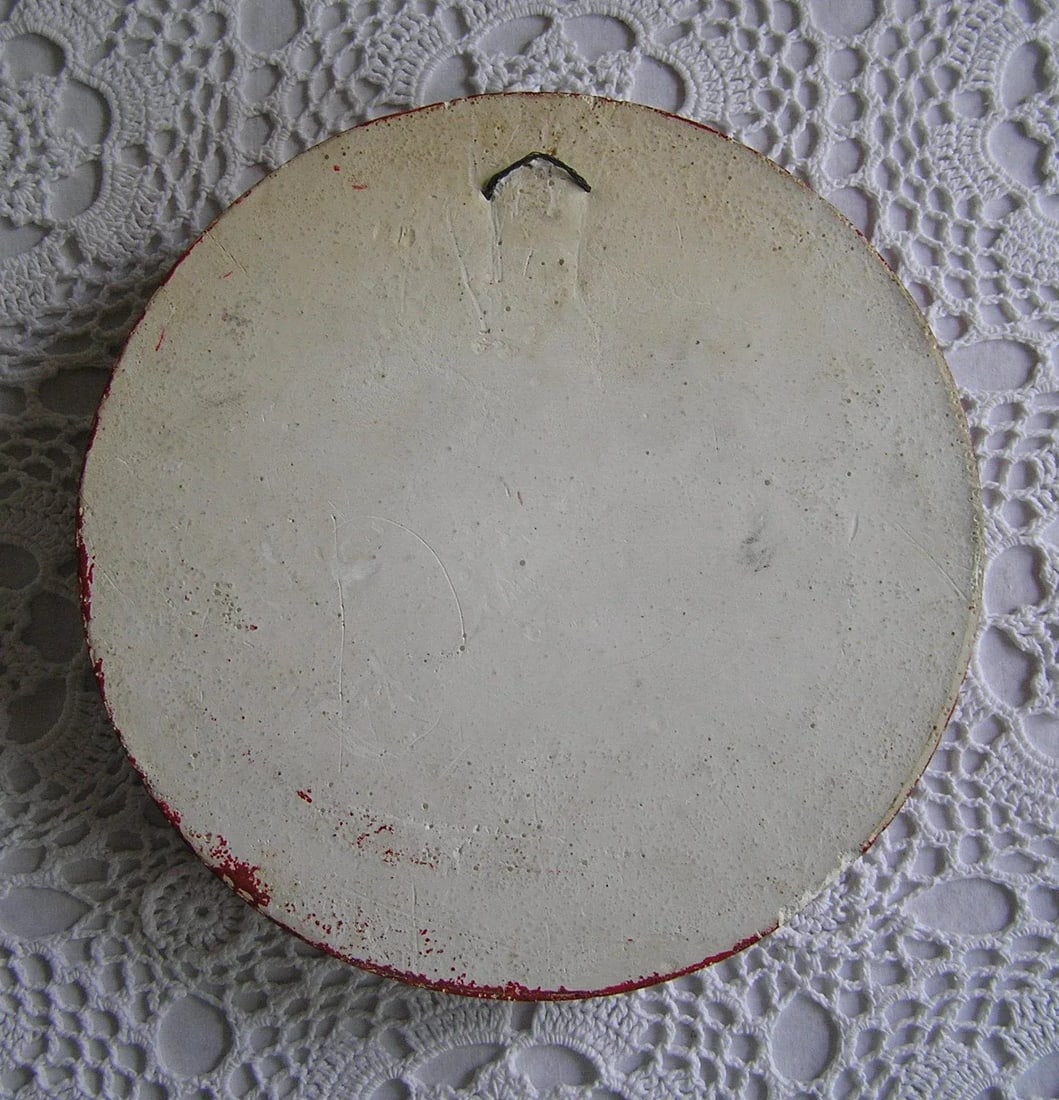 Vintage Mid-Century Chalkware Black Stallion Wall Hanging - 2