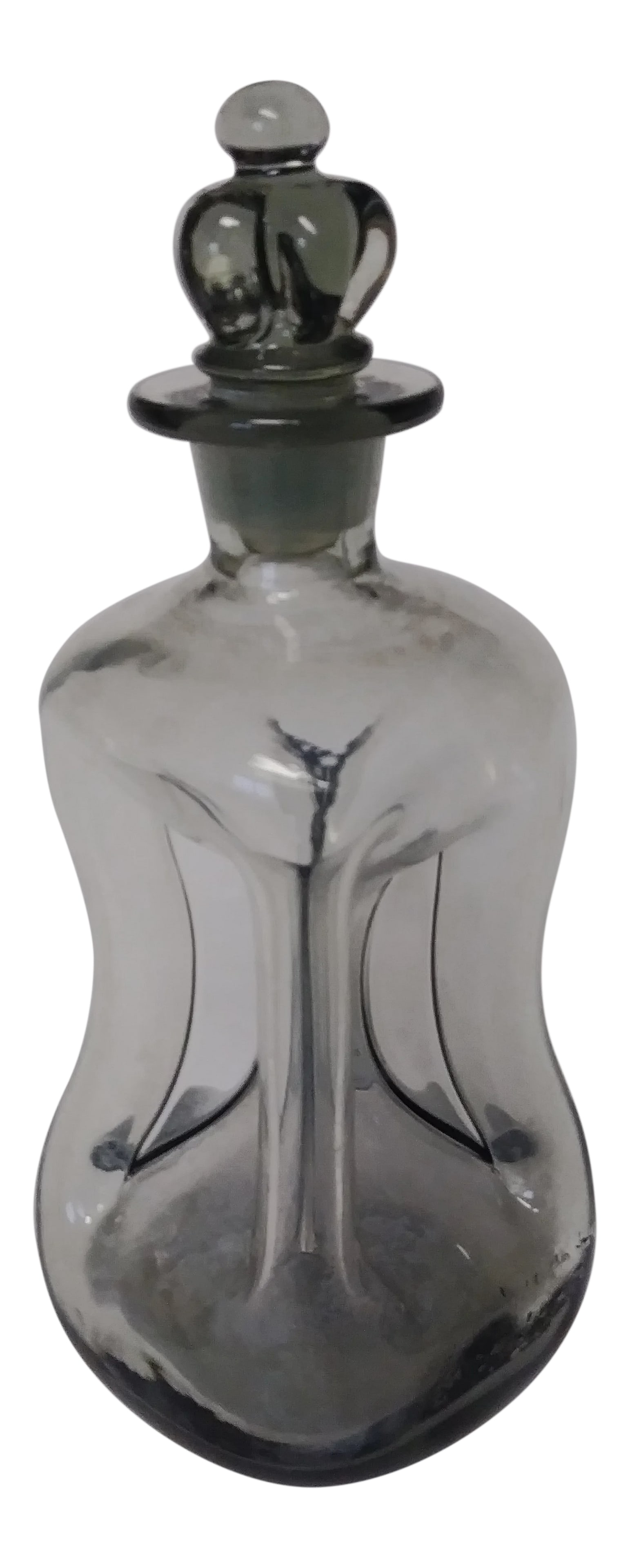 1970s Holmegaard Kluk Kluk Pinched Glass Decanter (1 of 5)