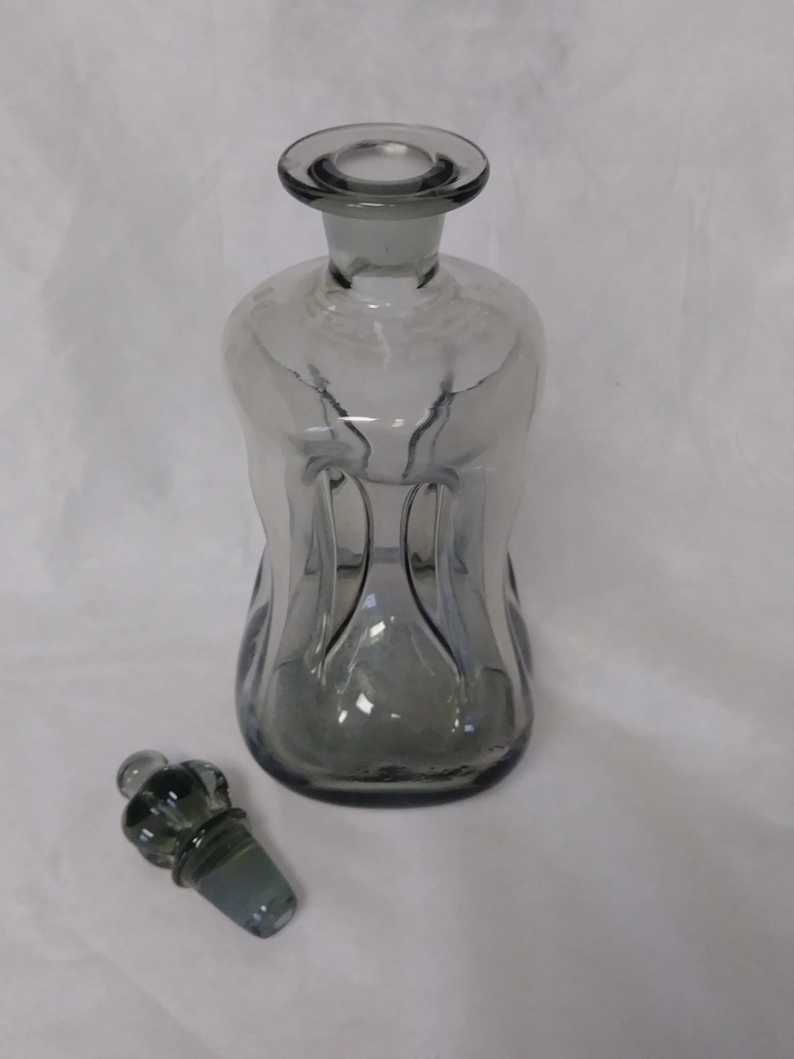 1970s Holmegaard Kluk Kluk Pinched Glass Decanter - 2