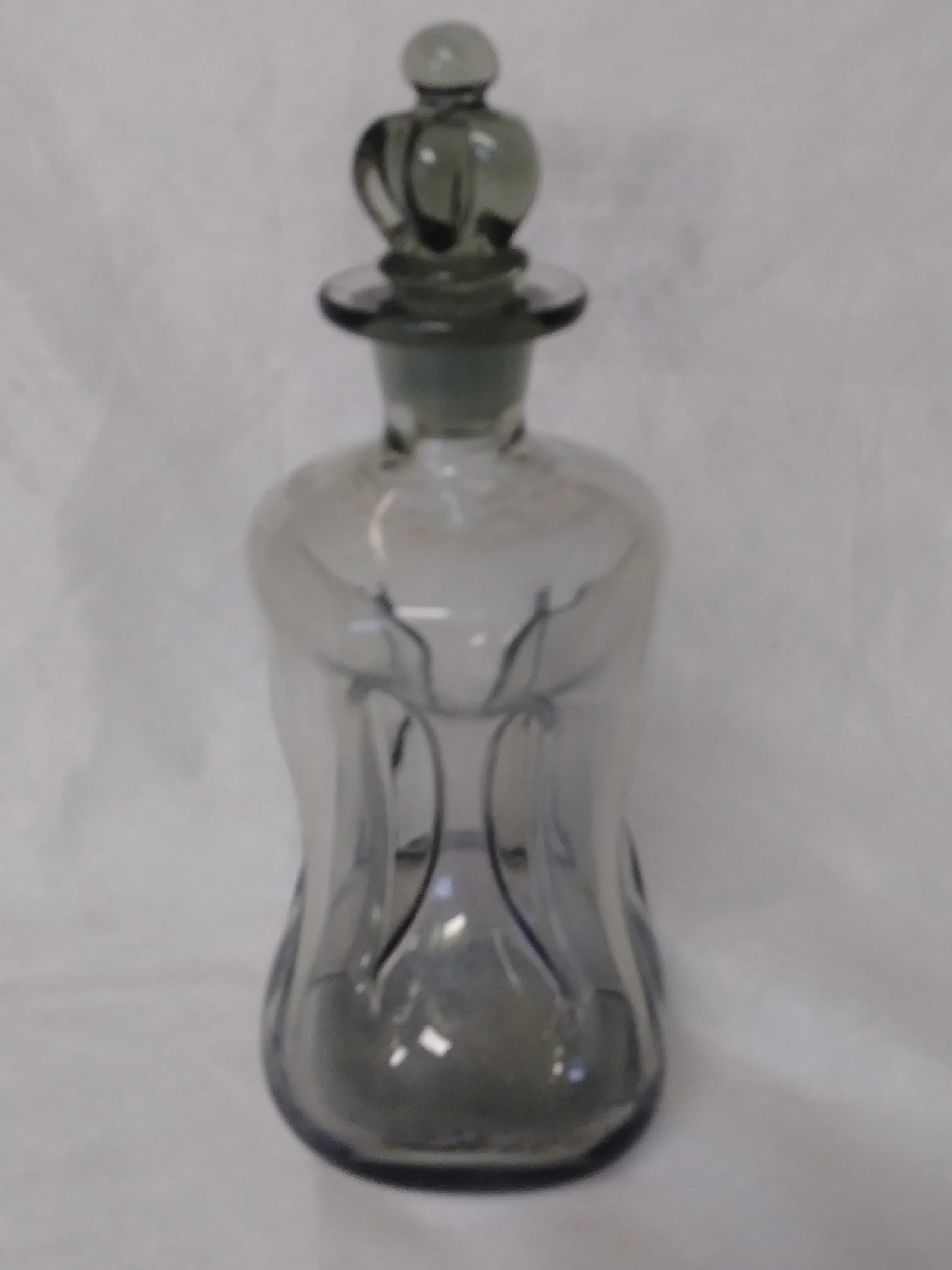 1970s Holmegaard Kluk Kluk Pinched Glass Decanter - 3