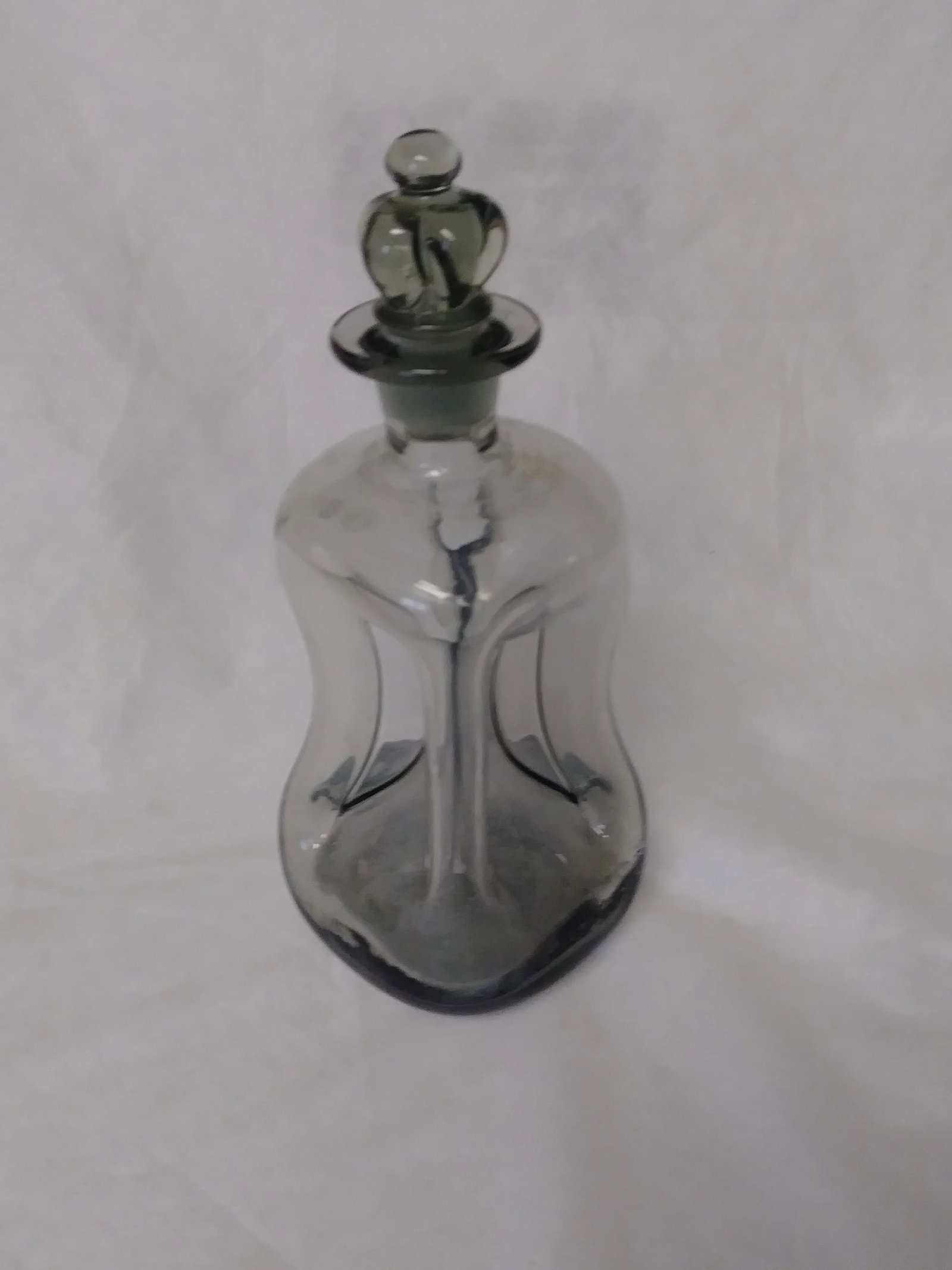 1970s Holmegaard Kluk Kluk Pinched Glass Decanter - 4