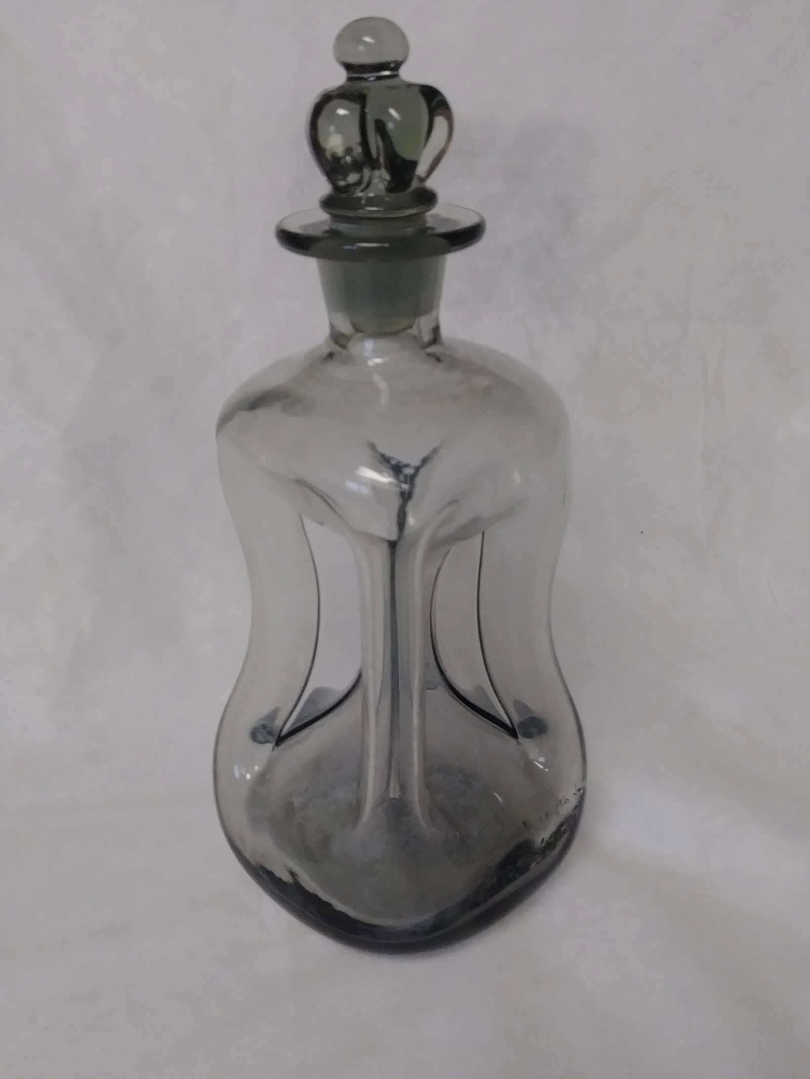 1970s Holmegaard Kluk Kluk Pinched Glass Decanter - 5