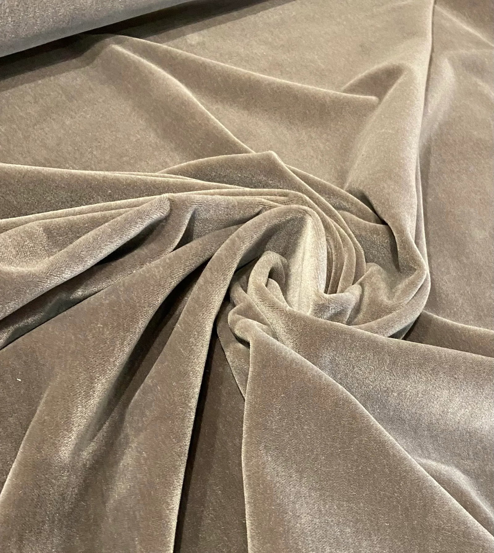 Barbara Barry Kravet Couture 27664 Gray Mohair Velvet Designer Fabric - 3.5 Yards - 2