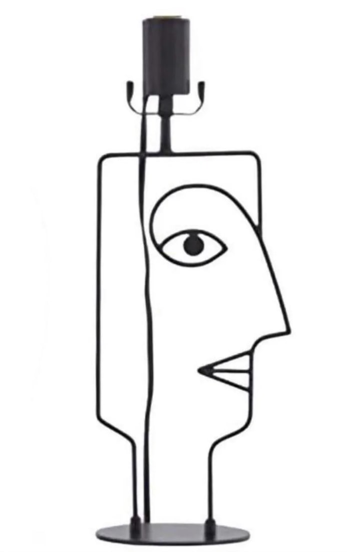 Sale Postmodern Man & Woman Pop Art Figural Iron Table Lamp Lamps Germany - 3