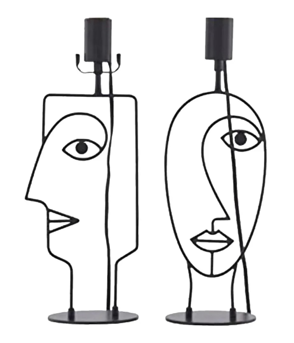 Sale Postmodern Man & Woman Pop Art Figural Iron Table Lamp Lamps Germany - 7