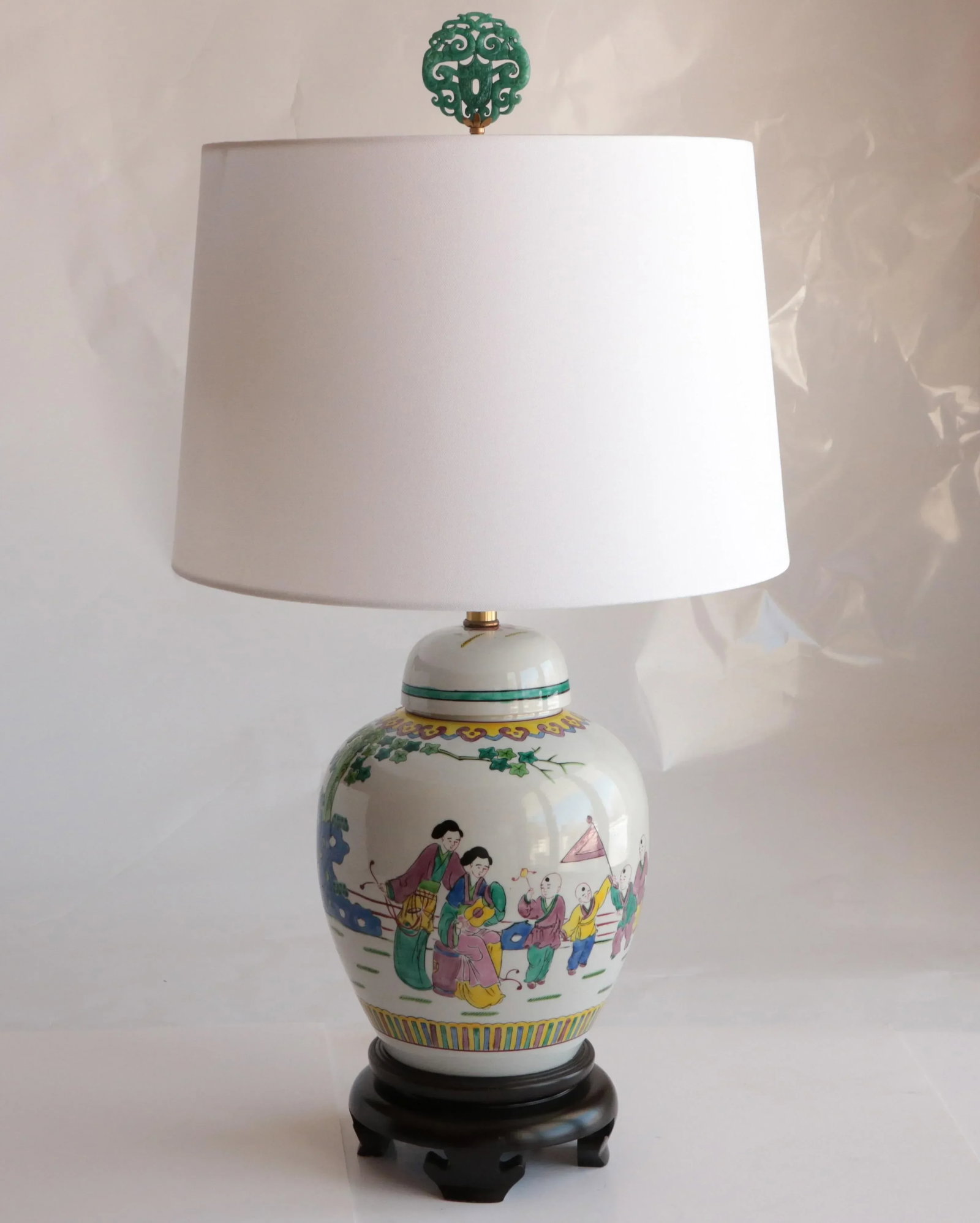 Chinese Republic Period Ginger Jar Table Lamp - 8