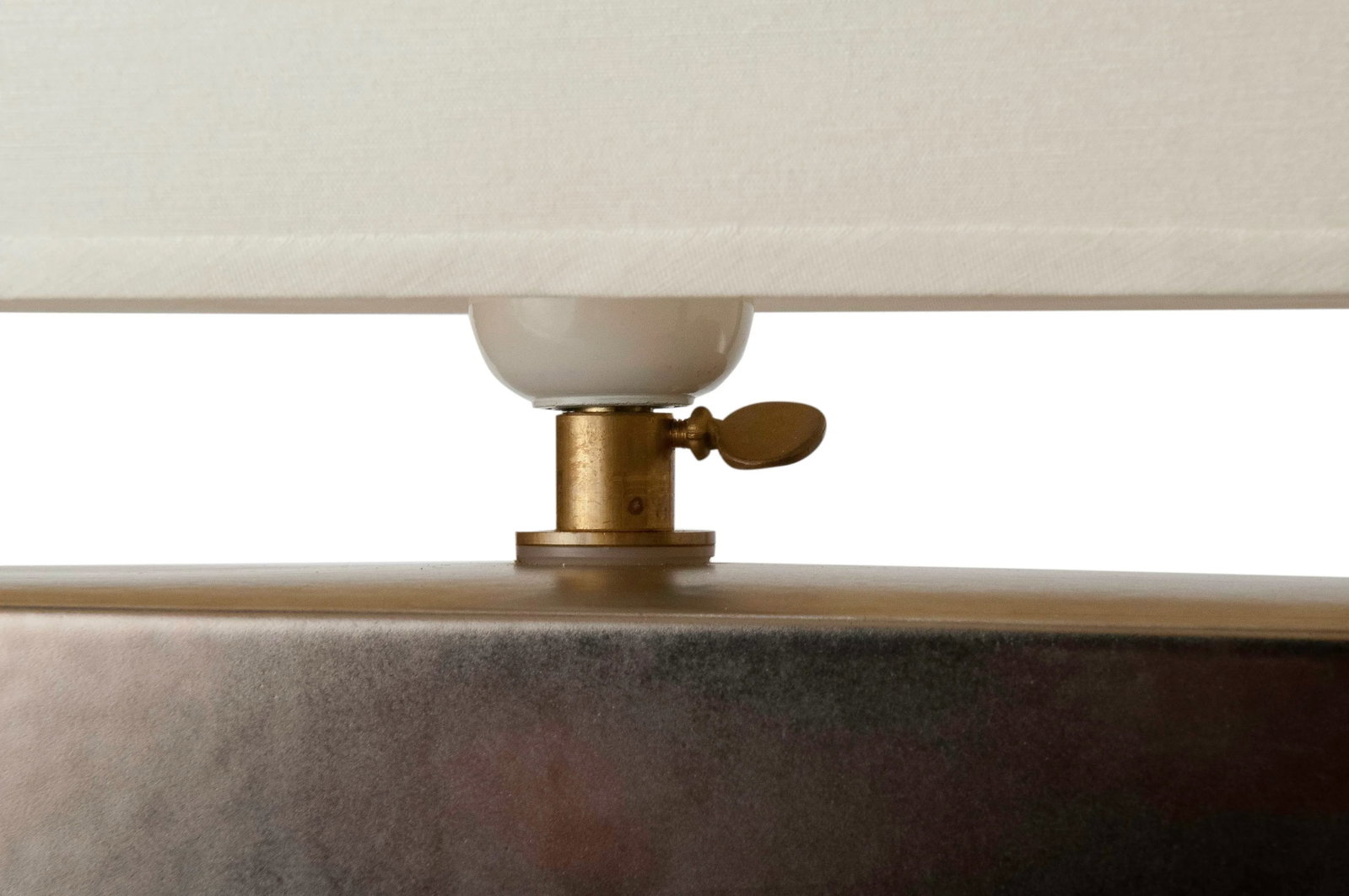 Platinum Glazed Ceramic Table Lamp - 5