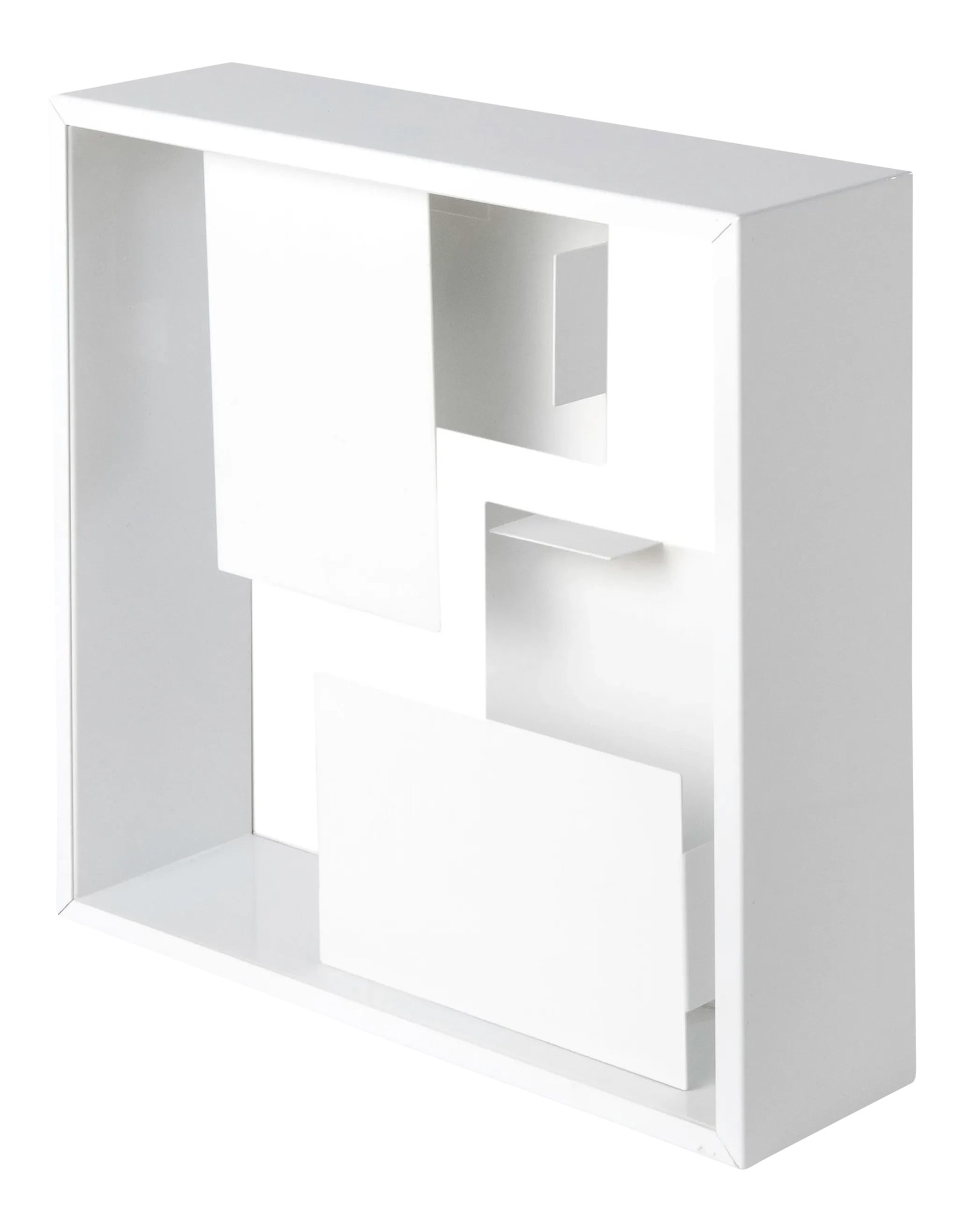 Contemporary White Enameled Metal Accent Lamp (1 of 4)