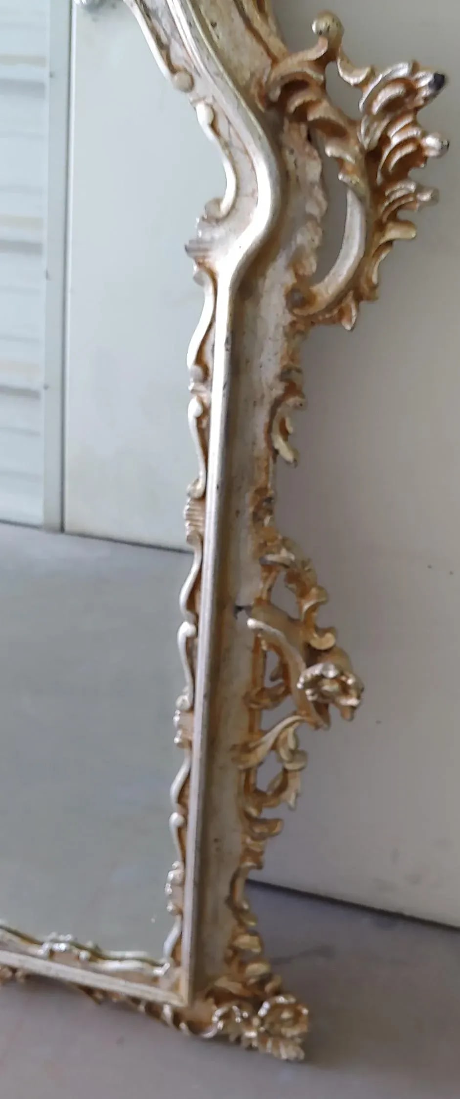 Roberto Giovannini Hand Carved Florentine Floral Mirror - 6