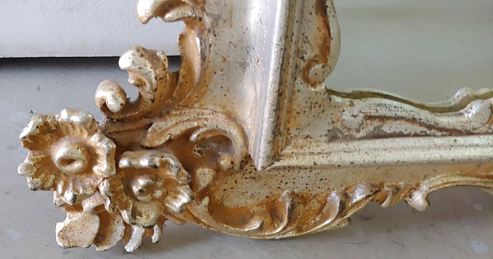 Roberto Giovannini Hand Carved Florentine Floral Mirror - 8