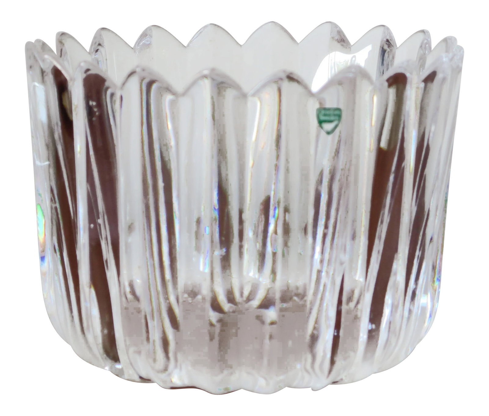 Orrefors "Crown" Heavy Crystal Bowl (1 of 6)