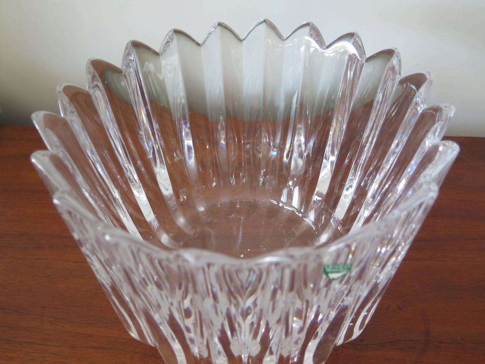 Orrefors "Crown" Heavy Crystal Bowl - 5