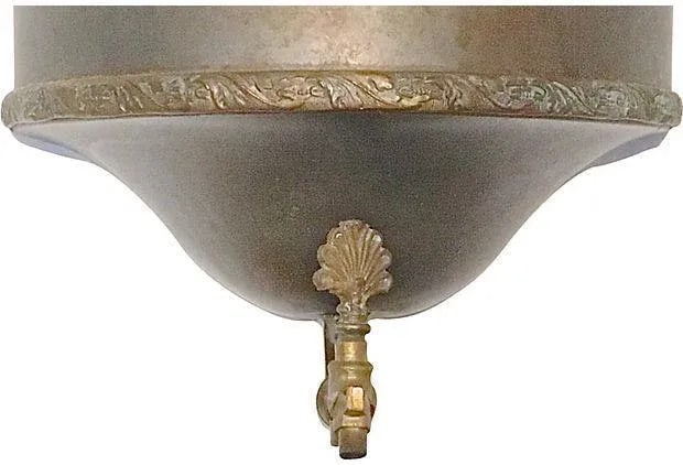 Antique Laurel Wreath Steel Lavabo - 6