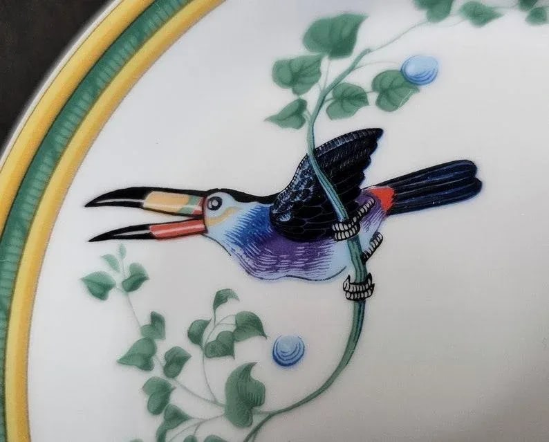 Hermes Paris Toucan Limoges Porcelain Cup & Dish - 7