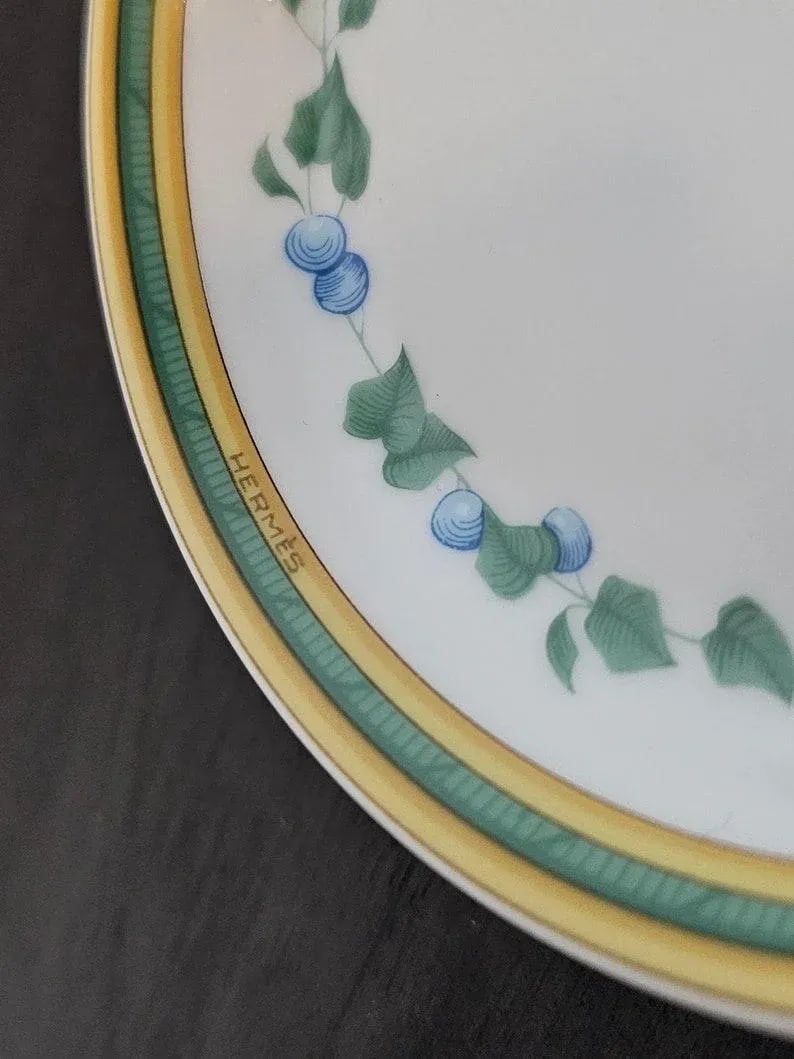 Hermes Paris Toucan Limoges Porcelain Cup & Dish - 8
