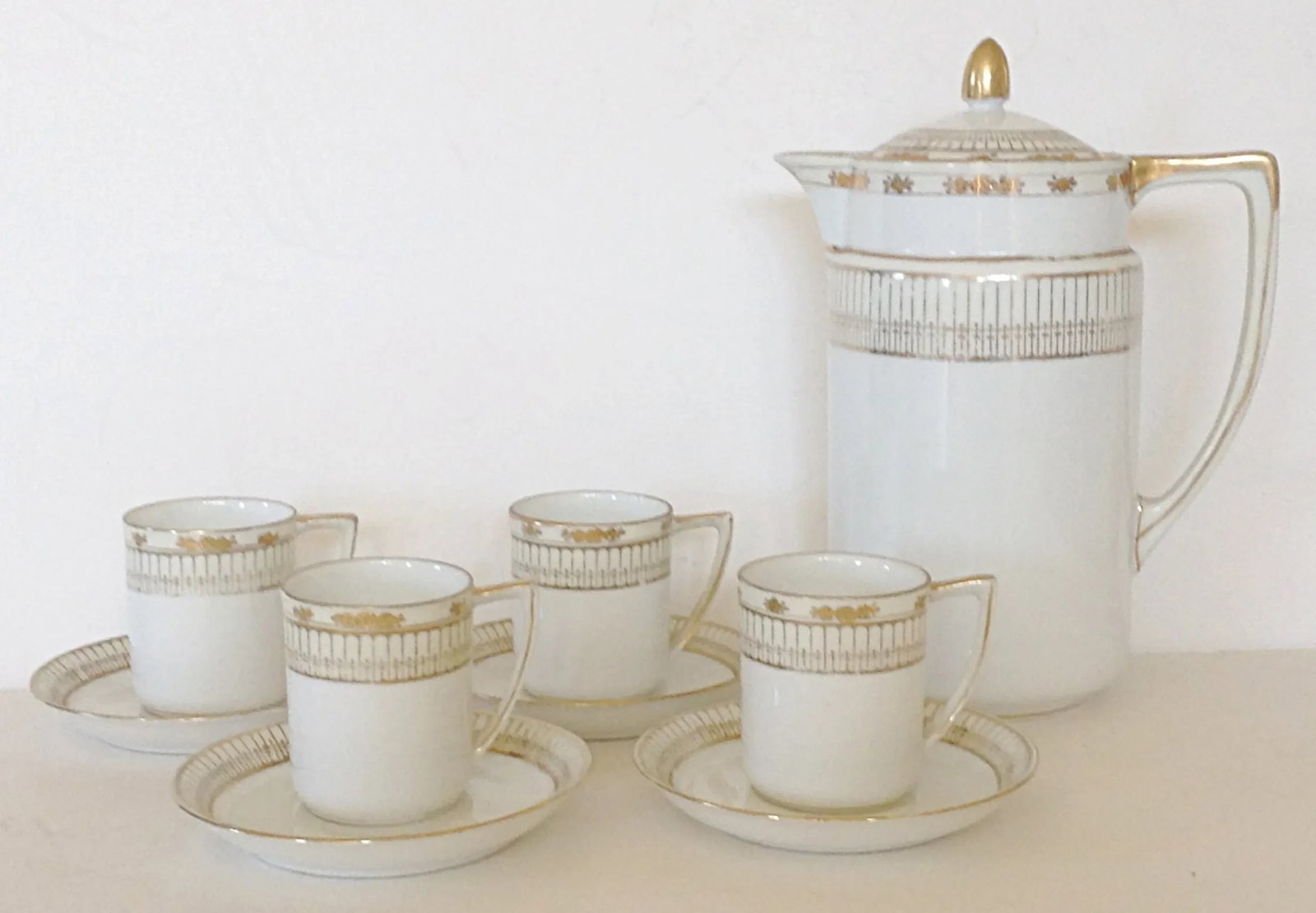 Nippon Porcelain Coffee Service - Set of 9 - 2