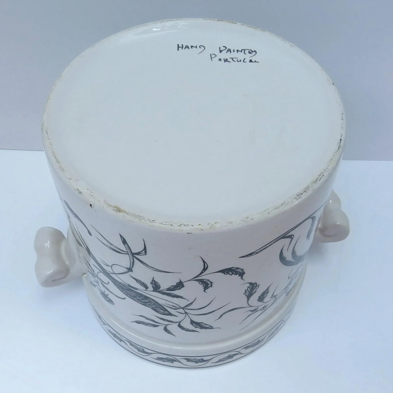 Large Portuguese Hand-Painted Cachepot - 10