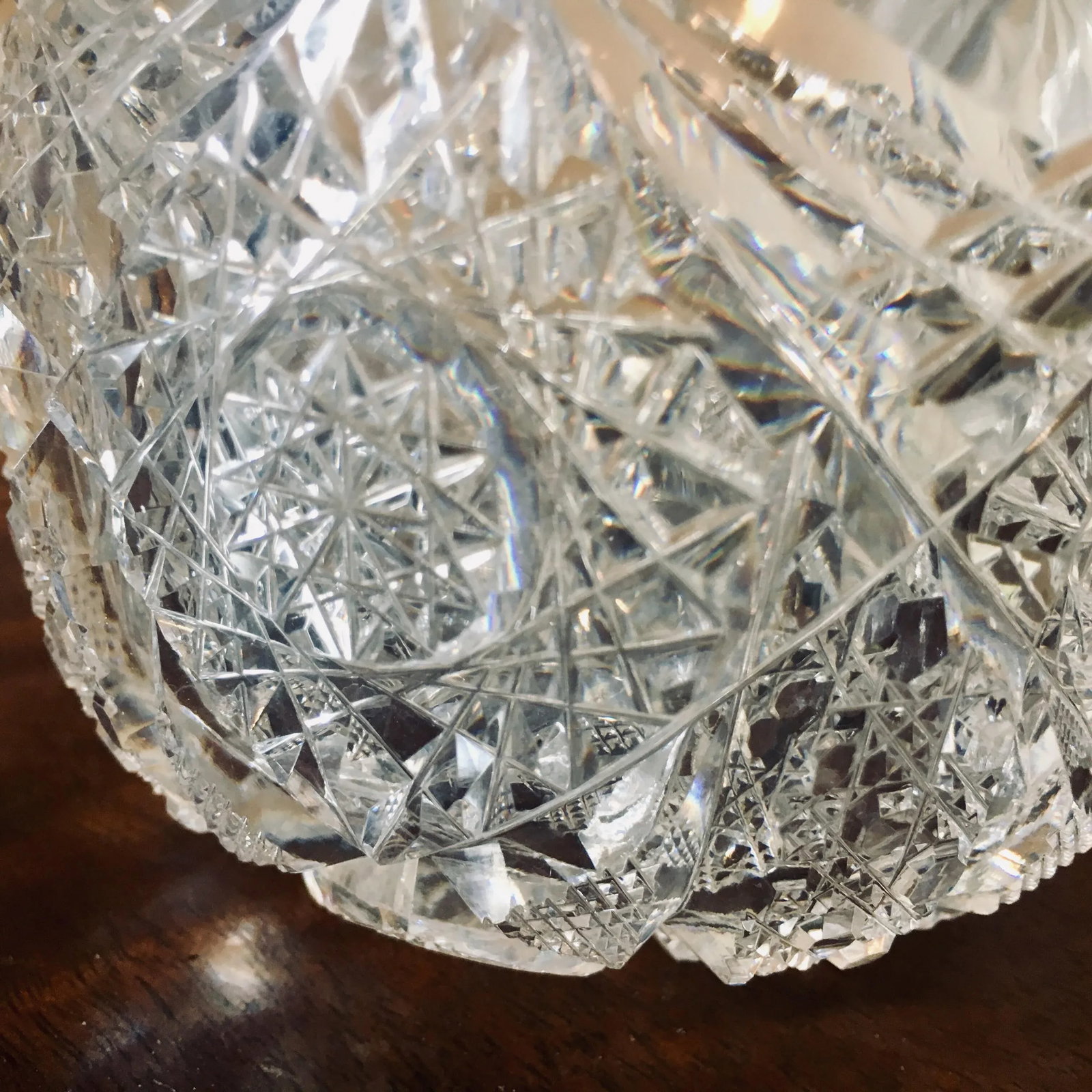 American Brilliant Period Cut Glass Sugar and Creamer - 2 Pieces - 10