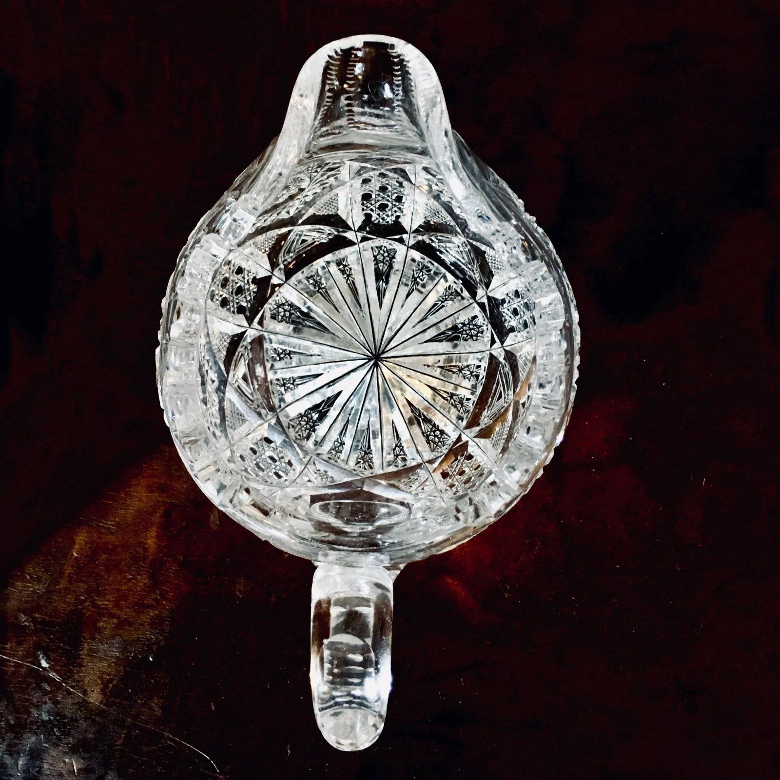 American Brilliant Period Cut Glass Sugar and Creamer - 2 Pieces - 3