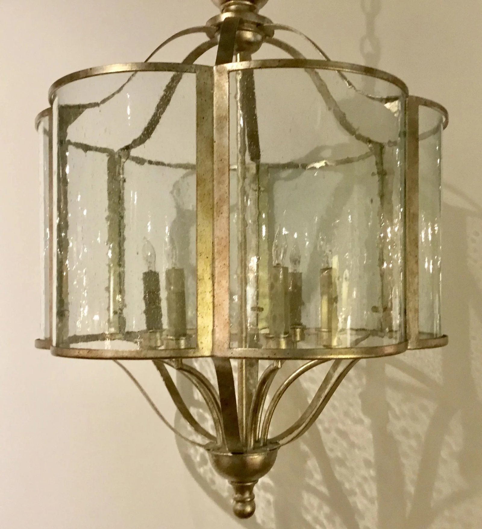 Currey & Co. Seeded Glass Transitional Ladock Lantern - 2