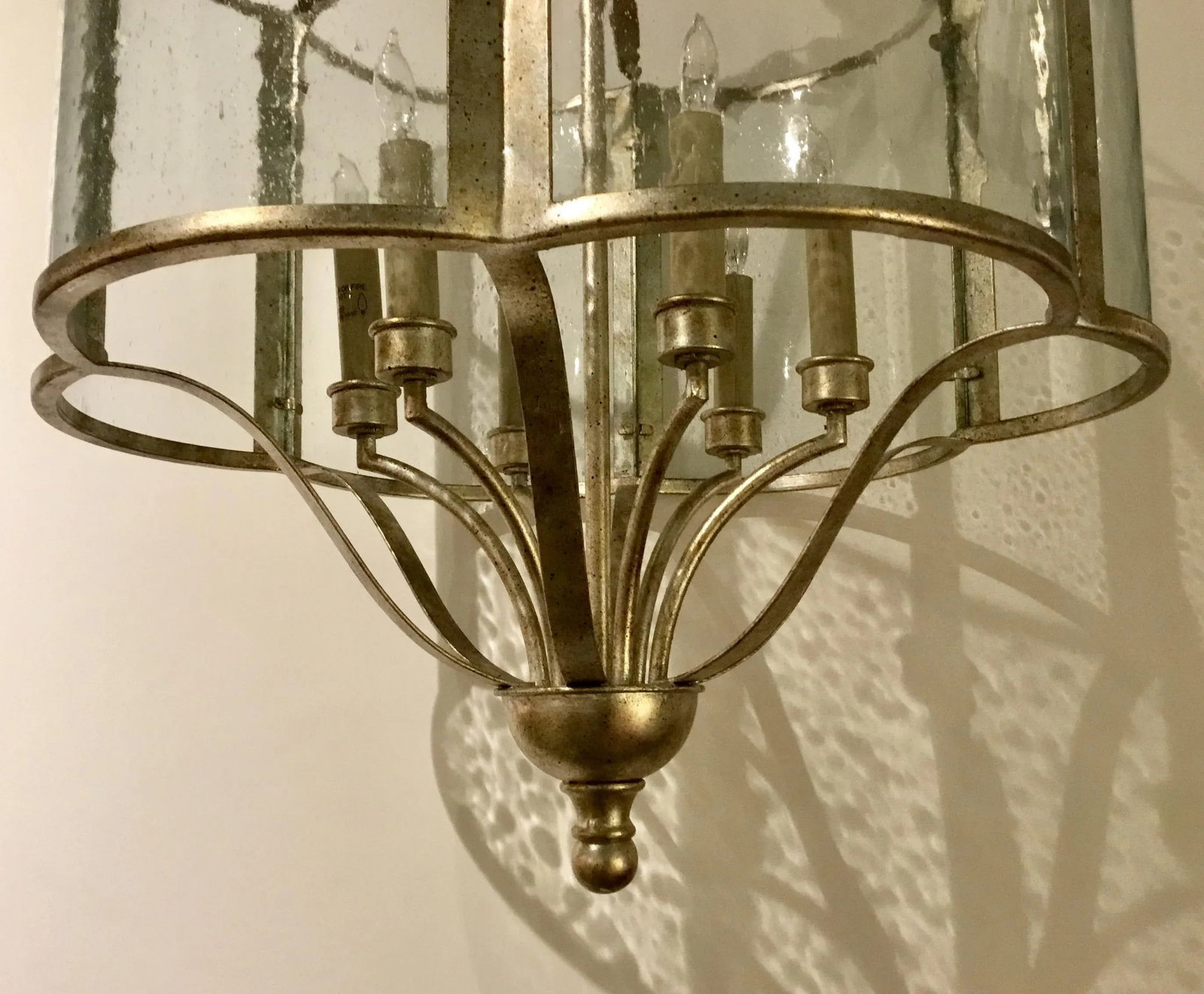 Currey & Co. Seeded Glass Transitional Ladock Lantern - 3